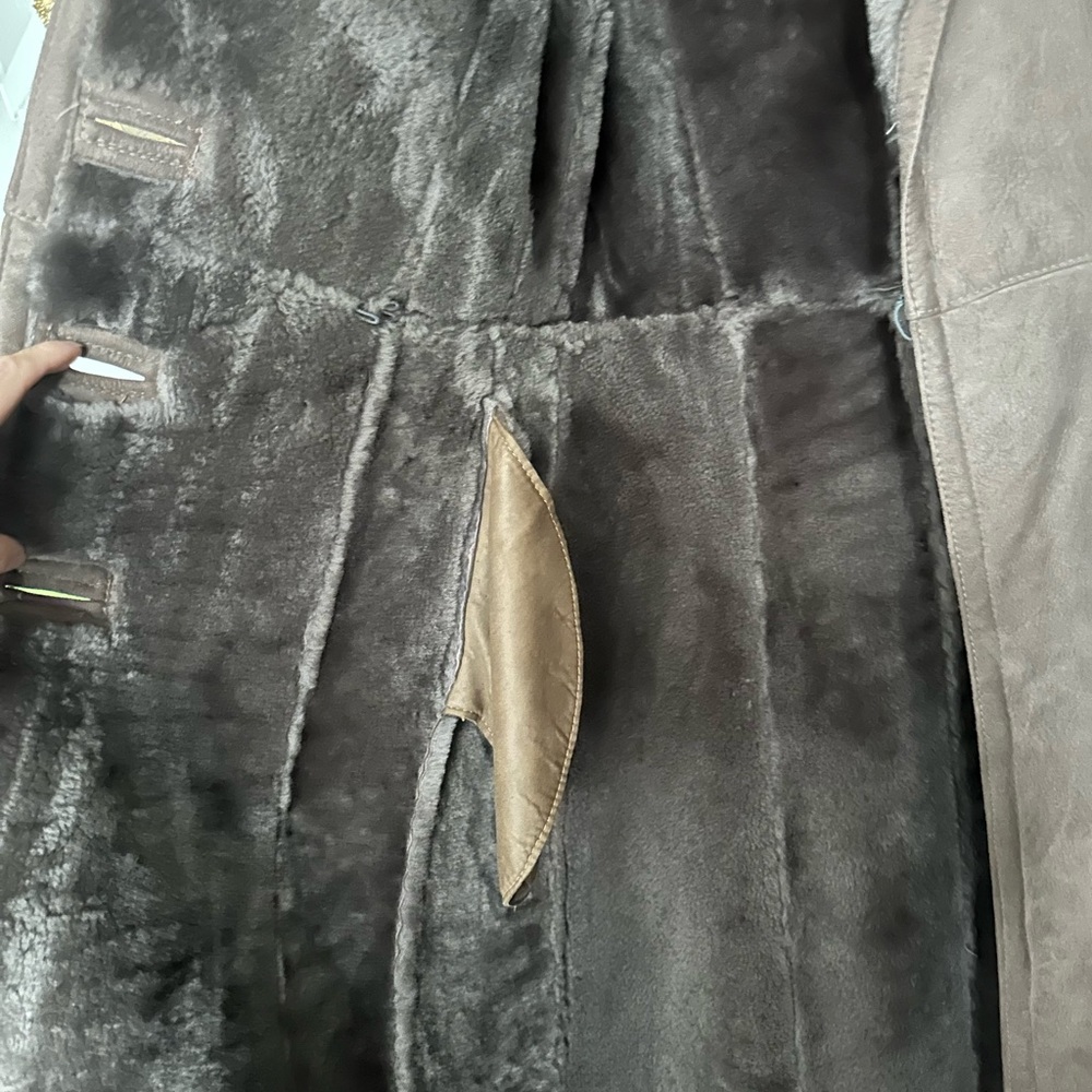 Brown long coat small - Picture 2 of 9